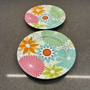Portmeirion Crazy Daisy Set of 2 Bread/Dessert Plates – In Very Good Condition!